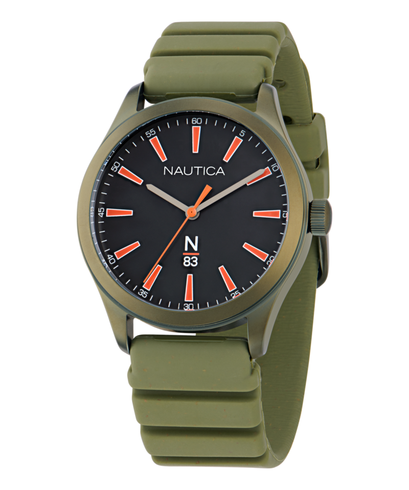 Nautica Hannay Bay Black Round Dial Quartz Analog Unisex Watch Watch Nautica
