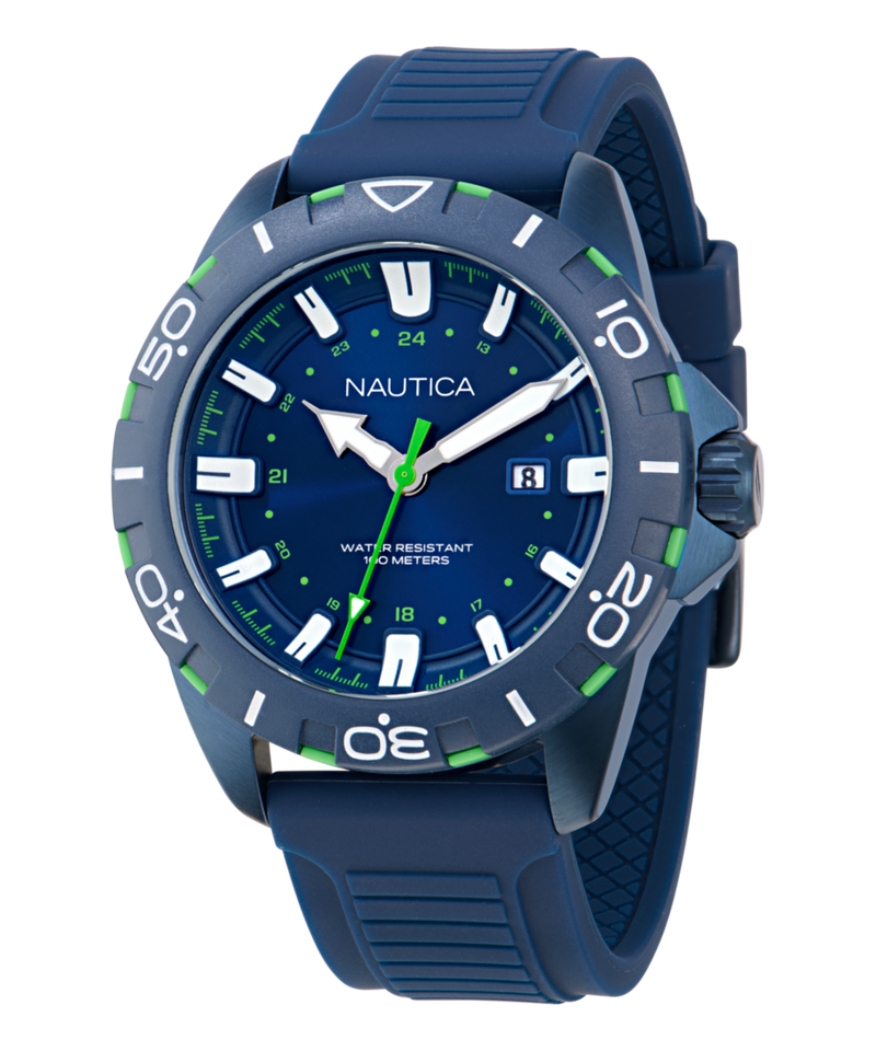 Nautica NSR Blue Round Dial Quartz Analog Men Watch Watch Nautica