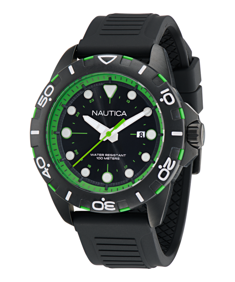 Nautica NSR Black Round Dial Quartz Analog Men Watch Watch Nautica