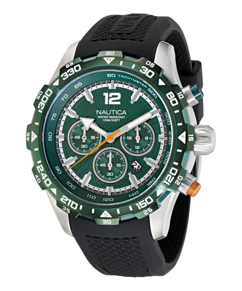 Nautica NST Green Round Dial Quartz Analog Men Watch Watch Nautica