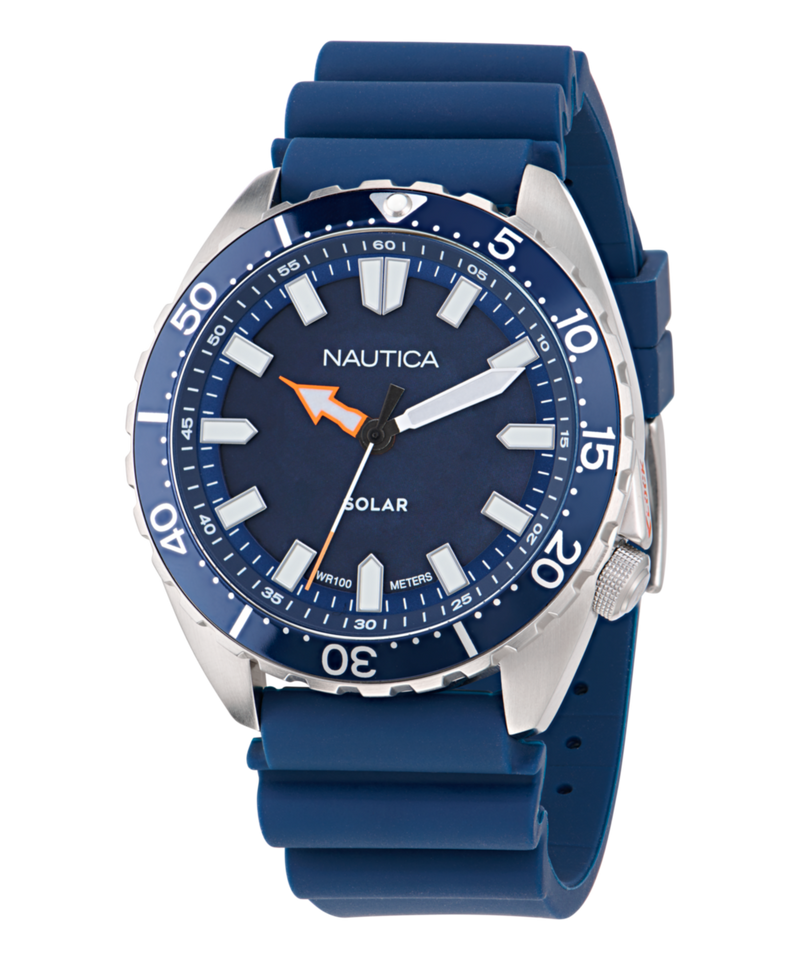 Nautica Vintage Blue Round Dial Quartz Analog Men Watch Watch Nautica