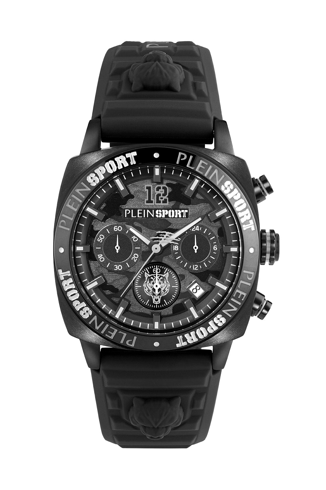 Plein Sport Sport Wildcat Black Round Dial Quartz Analog Men Watch