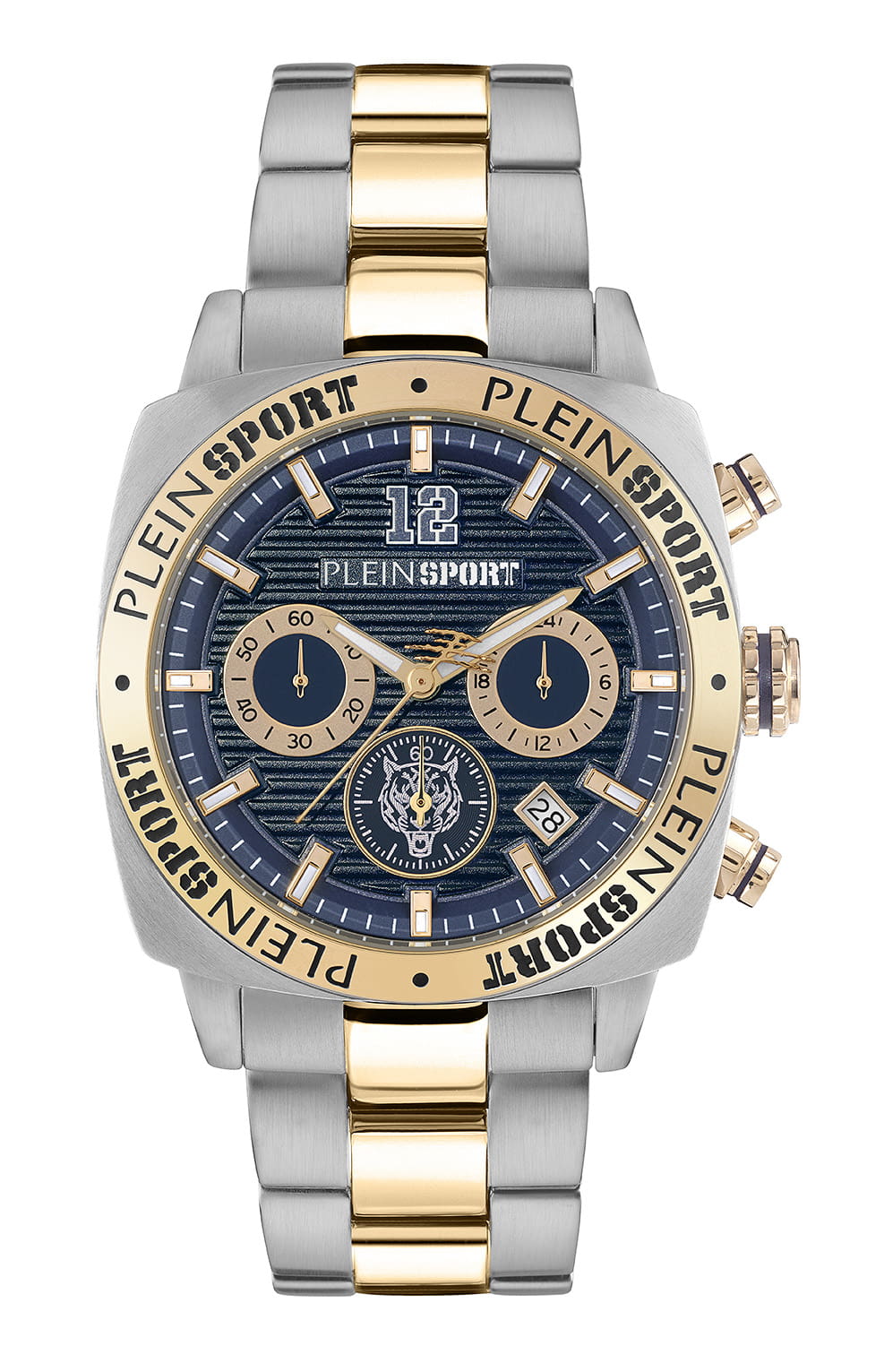 Plein Sport Sport Wildcat Gold Round Dial Quartz Analog Men Watch
