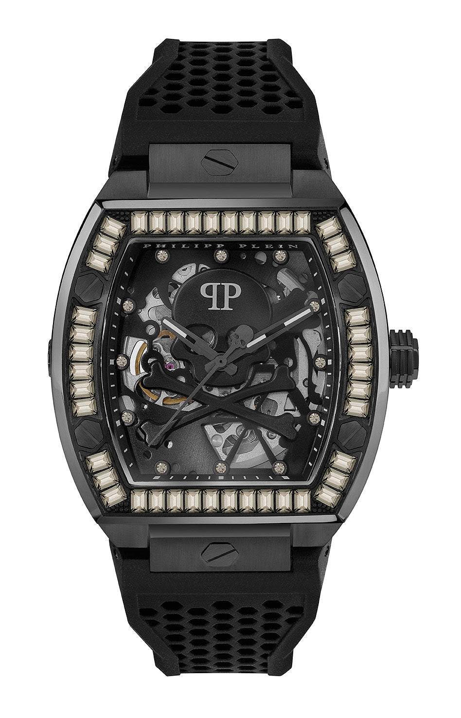 Philipp Plein The $Keleton Black Rectangle Dial Automatic Analog Men Watch