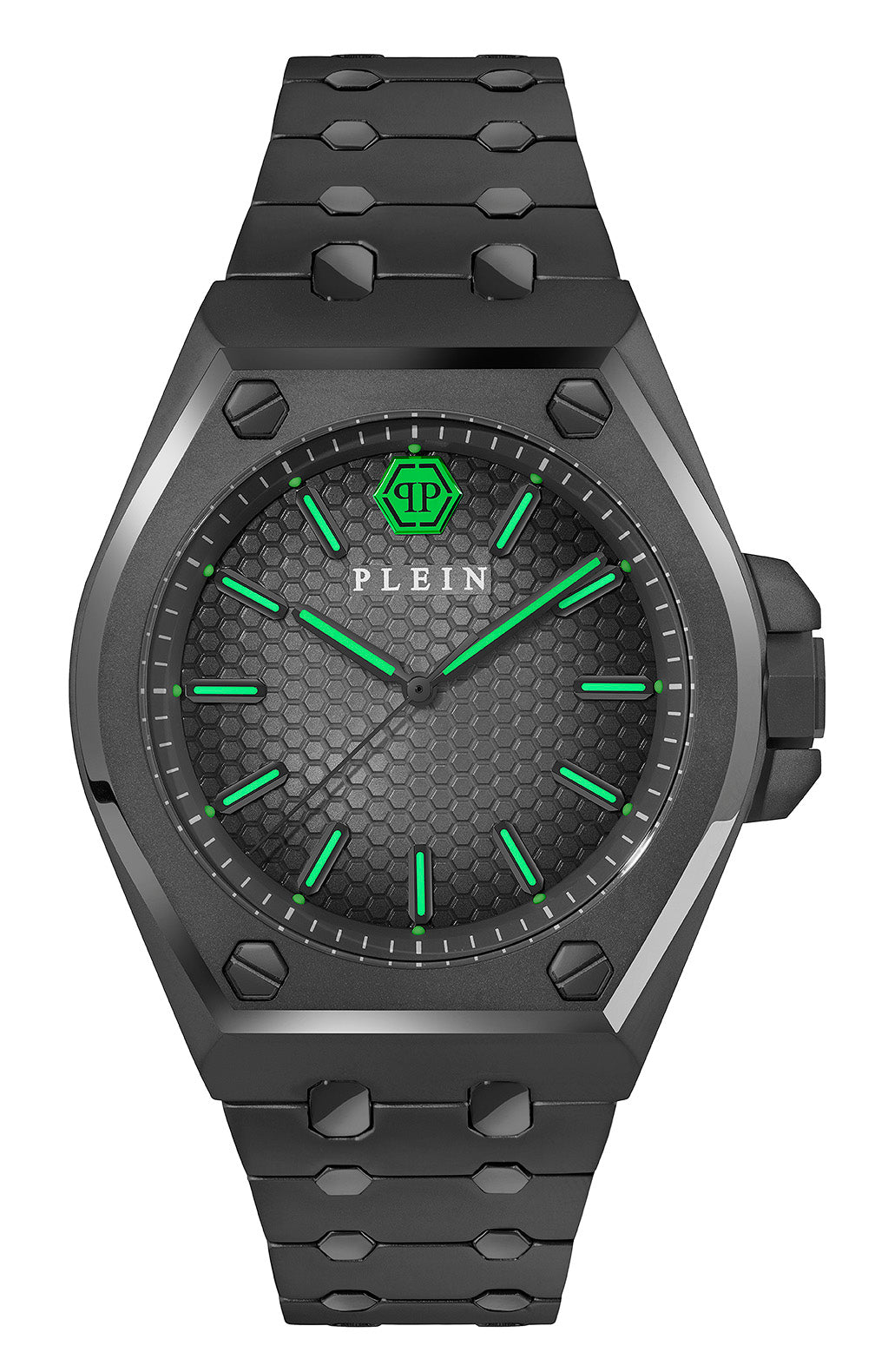 Philipp Plein Black Round Dial Quartz Analog Men Watch
