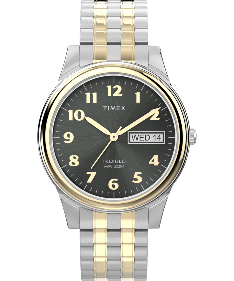Timex Main Street Black Round Quartz Men Watch Watch Timex