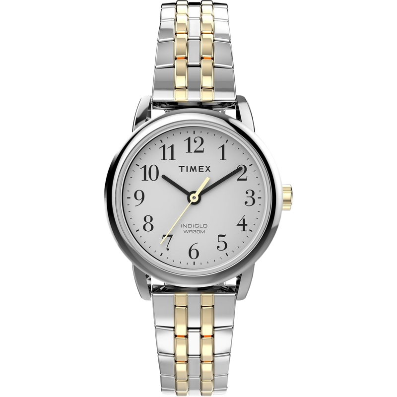 Timex Easy Reader Round 25mm White Dial Analog Women Watch - T2P298UJ Watch Timex