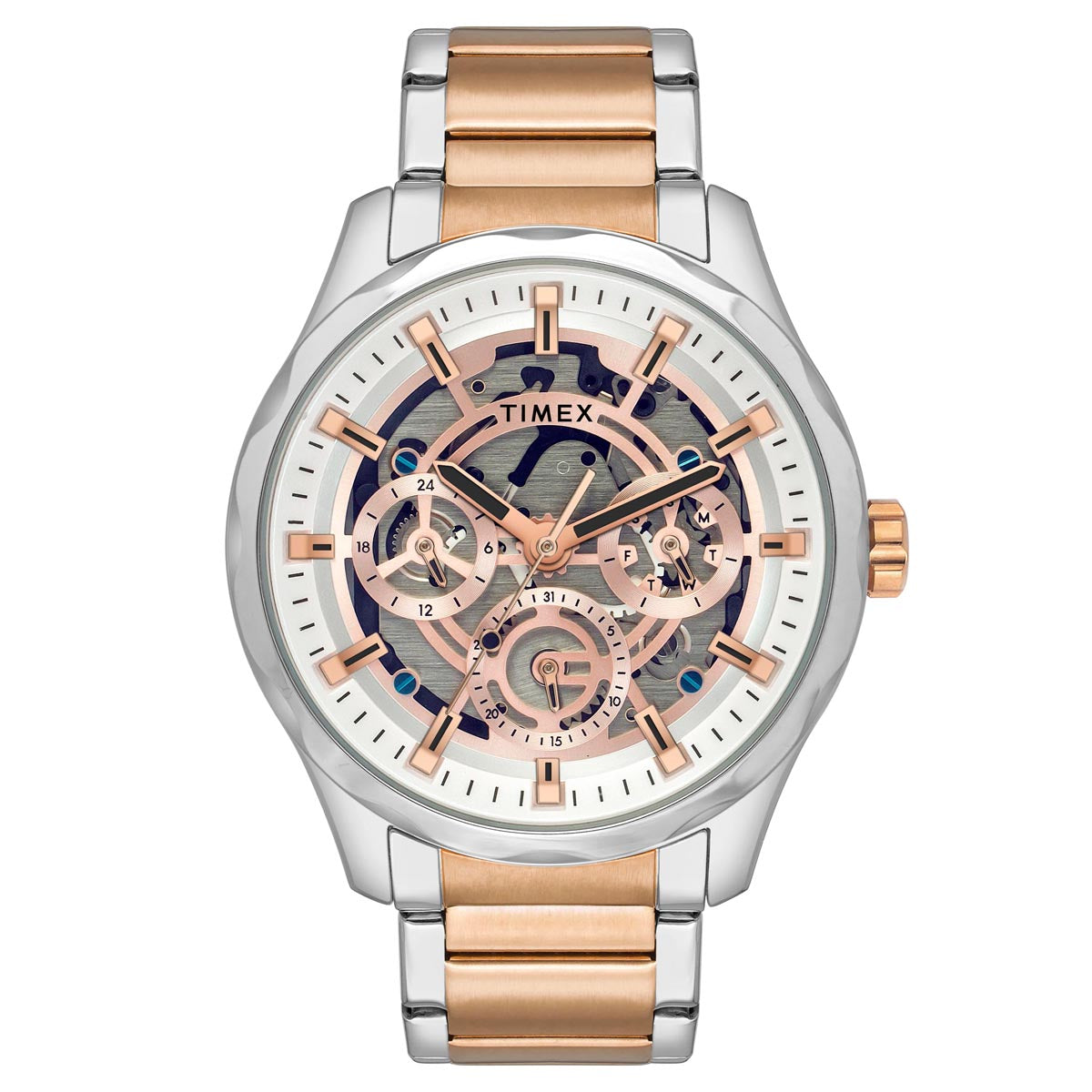 Timex Signio Round 21mm Rose Gold Dial Analog Men Watch - TW0TG7629