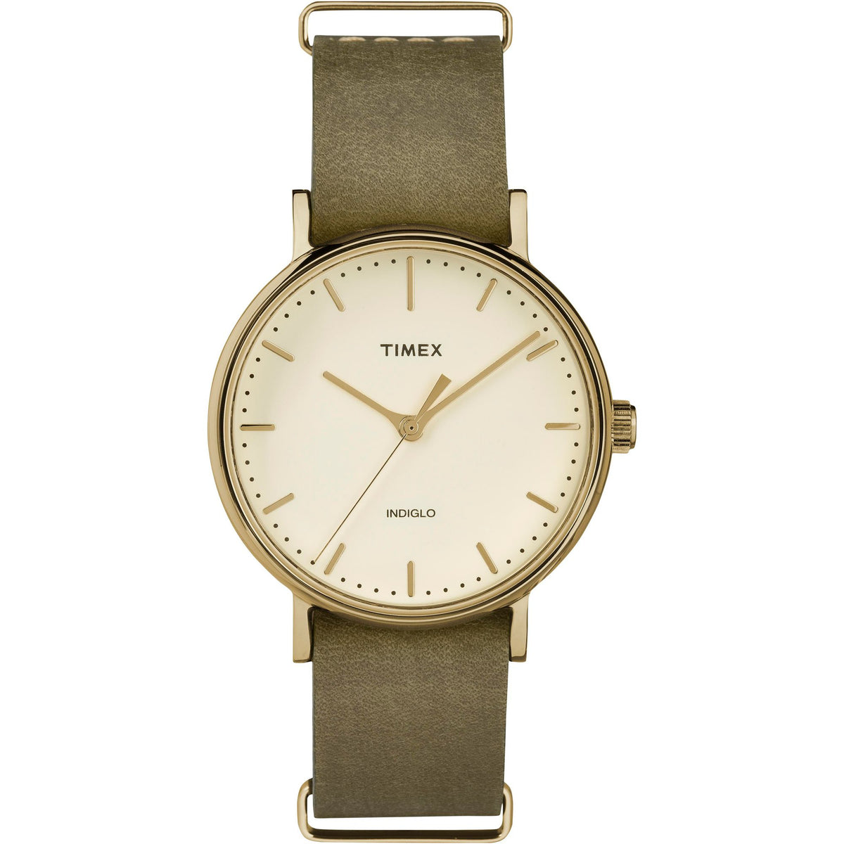Timex Fairfield Round 21mm Cream Dial Analog Women Watch - TW2P98500UJ