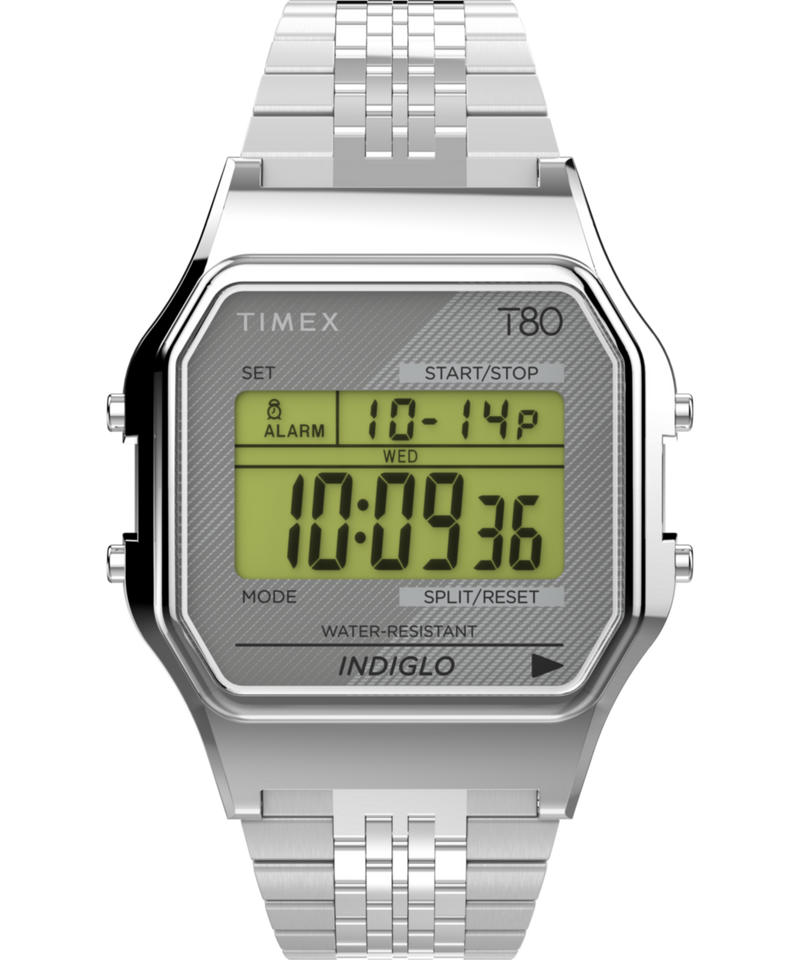 Timex 80 Grey Tonneau Quartz Digital Unisex Watch Watch Timex