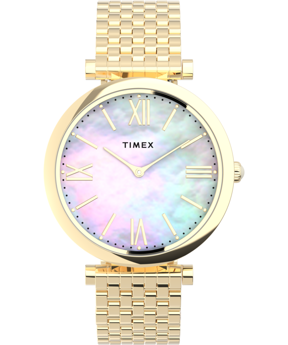 Timex Trend Round 35mm Multicolor Dial Analog Women Watch - TW2T79100UJ