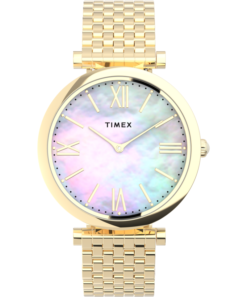 Timex Trend Round 35mm Multicolor Dial Analog Women Watch - TW2T79100UJ Watch Timex