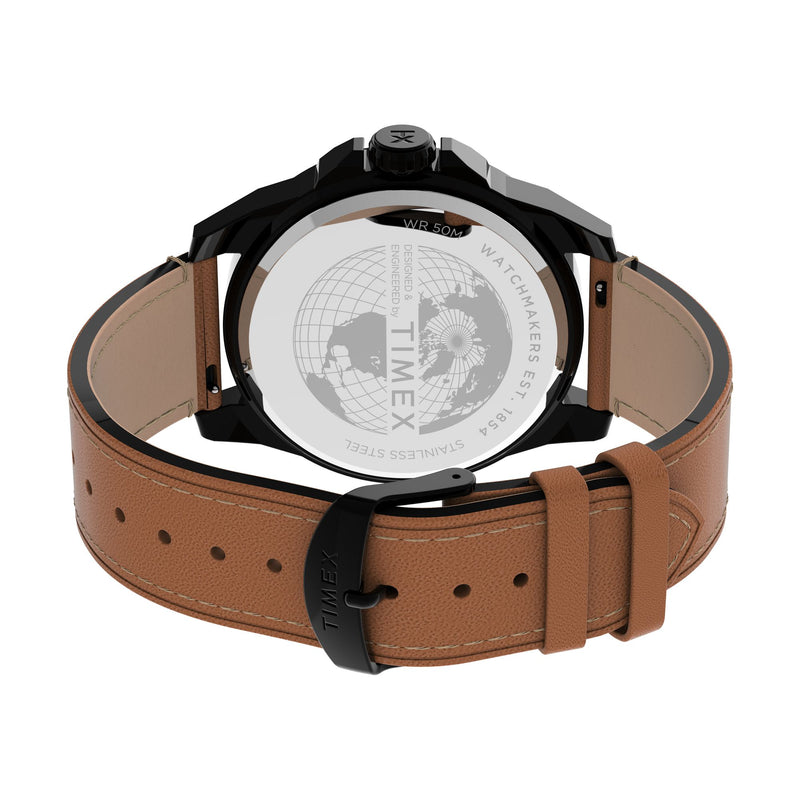 Timex Essex Octagonal 21mm Black Dial Analog Men Watch - TW2U15100UJ Watch Timex