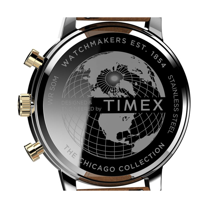 Timex Chicago Round 45mm Blue Dial Analog Men Watch - TW2U39000UJ Watch Timex