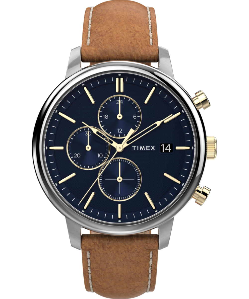 Timex Chicago Round 45mm Blue Dial Analog Men Watch - TW2U39000UJ