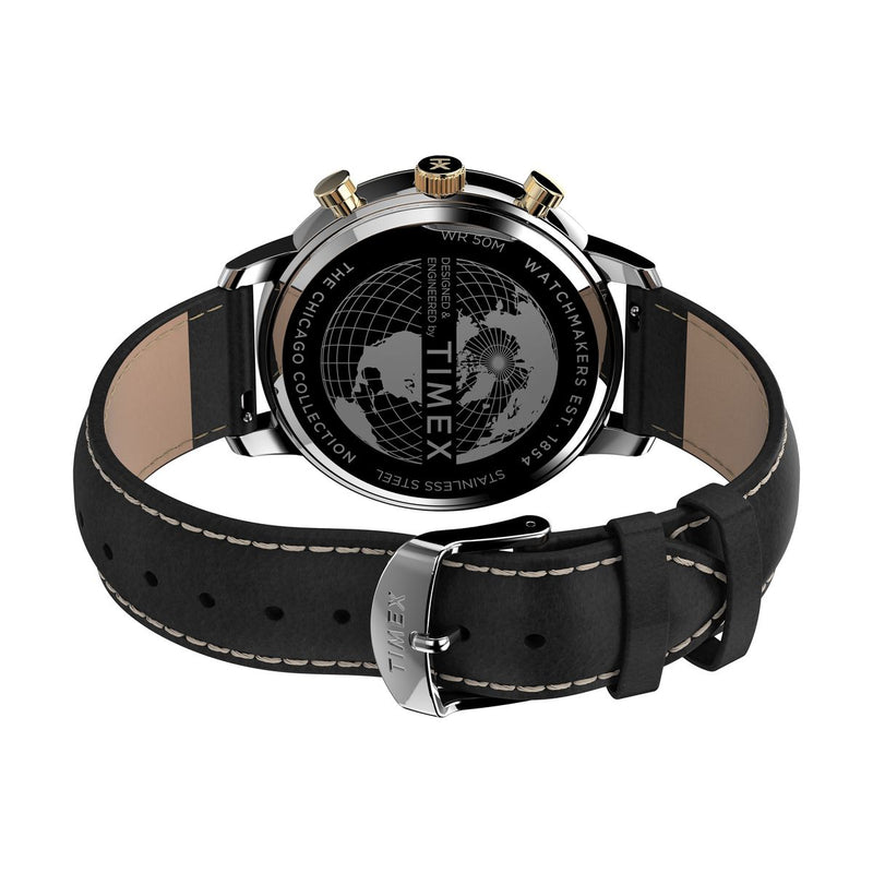 Timex Chicago Round 21mm Black Dial Analog Men Watch - TW2U39100UJ Watch Timex