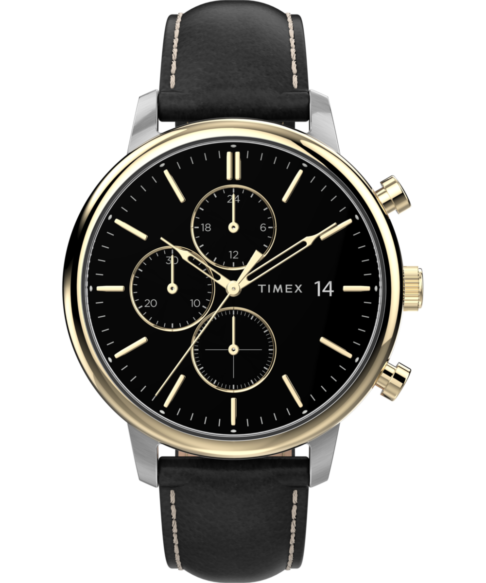 Timex Chicago Round 21mm Black Dial Analog Men Watch - TW2U39100UJ