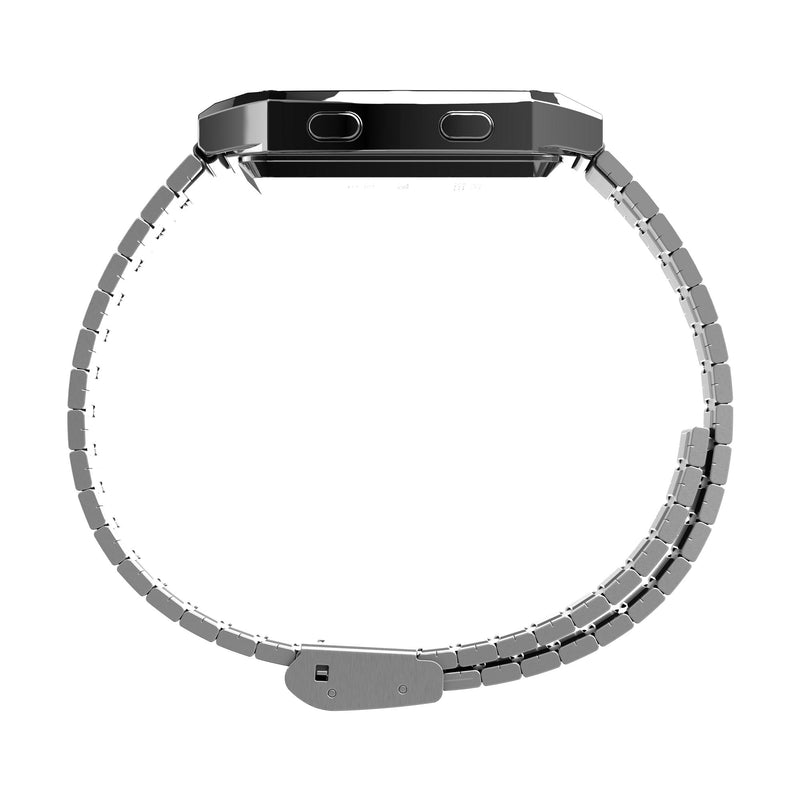 Timex Q Square 21mm Silver Dial Digital Men Watch - TW2U72400U9 Watch Timex