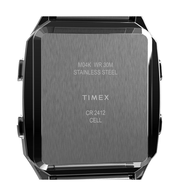 Timex Q Square 21mm Silver Dial Digital Men Watch - TW2U72400U9 Watch Timex