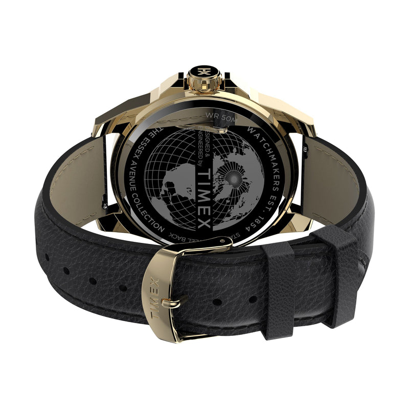 Timex Essex Octagonal 21mm Black Dial Analog Men Watch - TW2U82100UJ Watch Timex