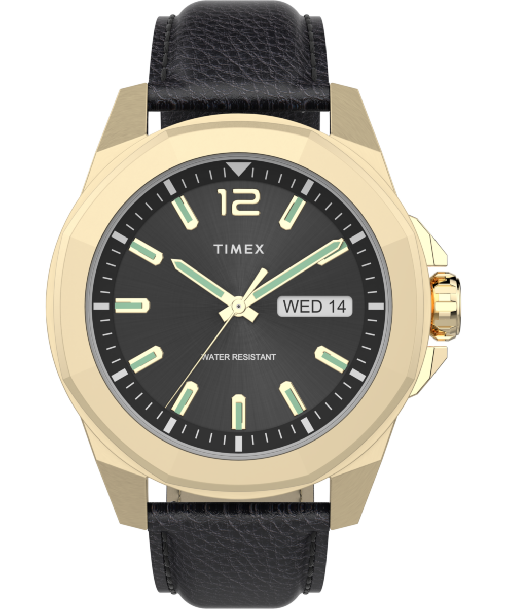 Timex Essex Octagonal 21mm Black Dial Analog Men Watch - TW2U82100UJ