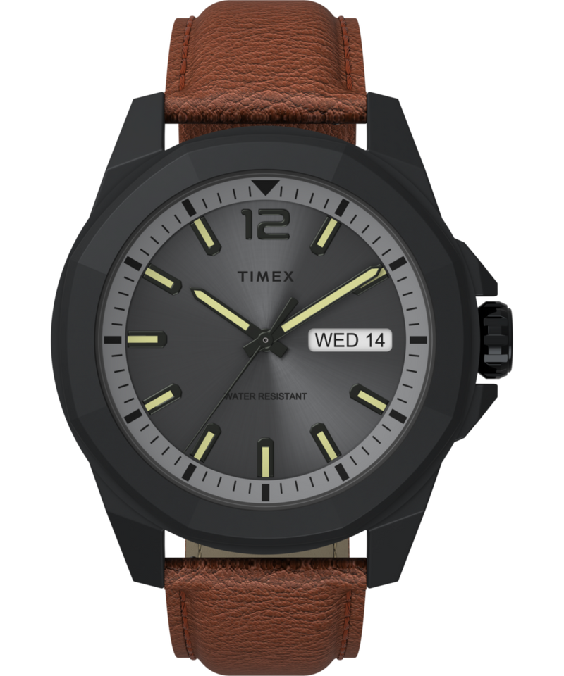 Timex Essex Octagonal 21mm Gray Dial Analog Men Watch - TW2U82200UJ Watch Timex