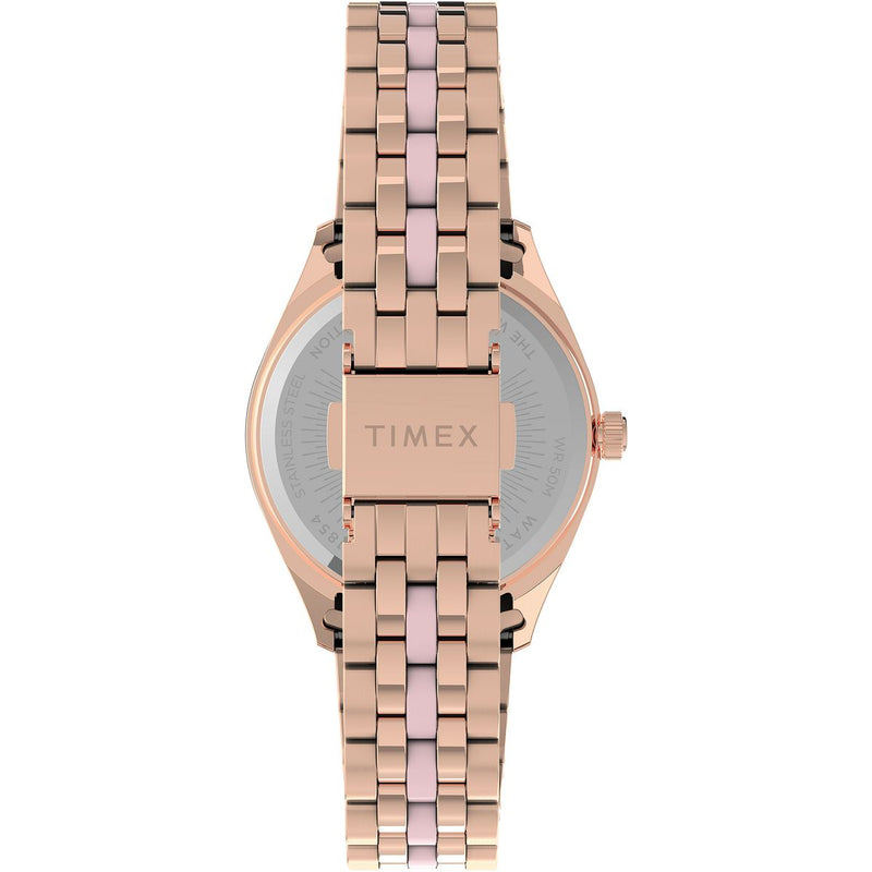Timex Waterbury Pink Round Dial Quartz Analog Women Watch Watch Timex