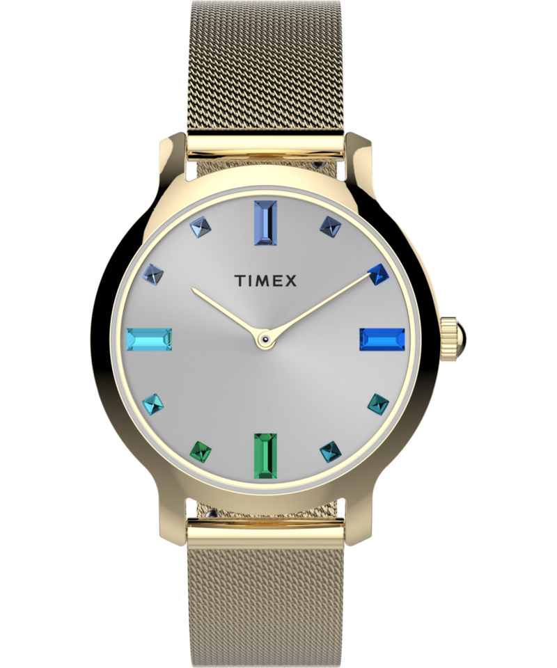 Timex Transcend Round 21mm Silver Dial Analog Women Watch - TW2U86900UJ Watch Timex