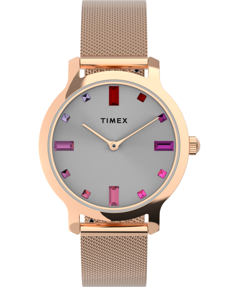Timex Transcend Round 31mm Silver Dial Analog Women Watch - TW2U87000UJ Watch Timex