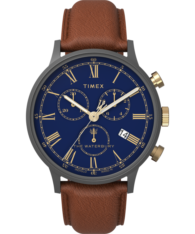 Timex Waterbury Round 21mm Blue Dial Analog Men Watch - TW2U88200UJ Watch Timex