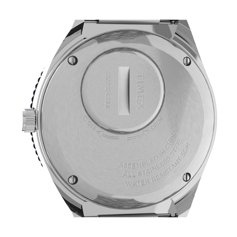 Q Timex Stainless Steel Round Dial Quartz Analog Women Watch Watch Timex