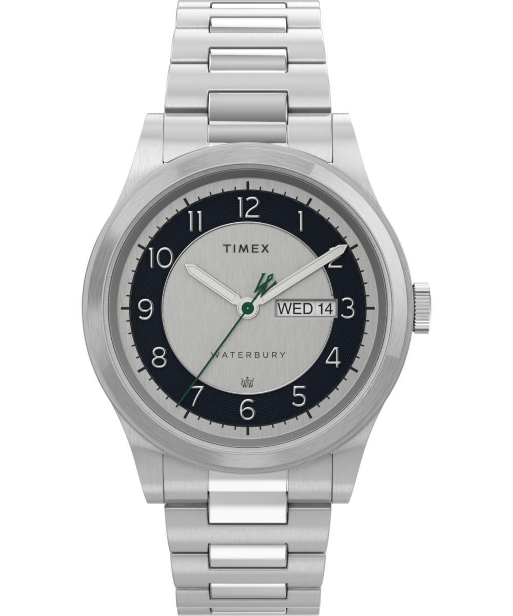 Timex Waterbury Round 21mm Silver Dial Analog Men Watch - TW2U99300UJ