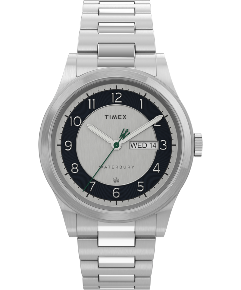 Timex Waterbury Round 21mm Silver Dial Analog Men Watch - TW2U99300UJ Watch Timex