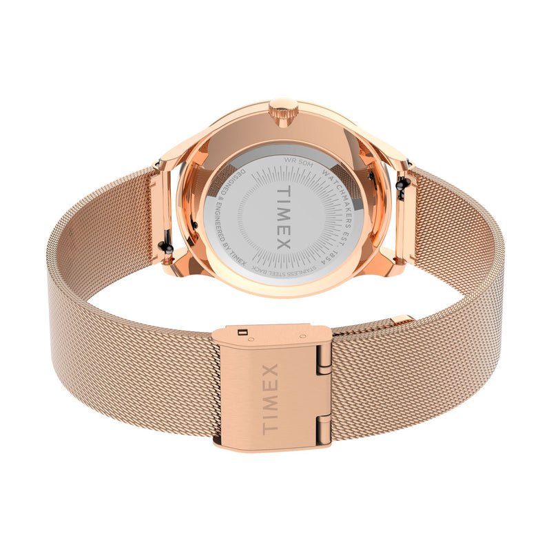 Timex Trend Round 32mm White Dial Analog Women Watch - TW2V01400UJ Watch Timex