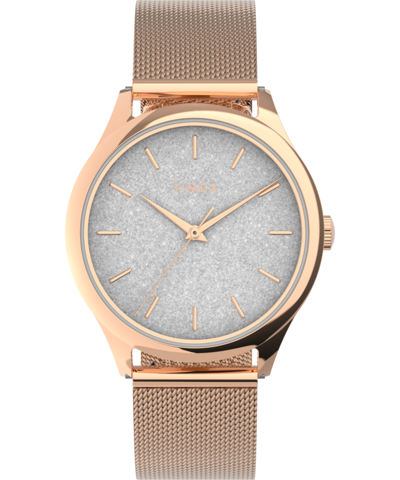 Timex Trend Round 32mm White Dial Analog Women Watch - TW2V01400UJ Watch Timex