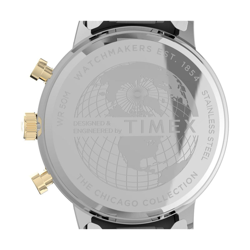 Timex Chicago Round 21mm Silver Dial Analog Men Watch - TW2V01800UJ Watch Timex