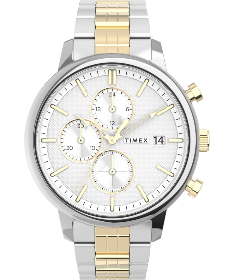 Timex Chicago Round 21mm Silver Dial Analog Men Watch - TW2V01800UJ Watch Timex