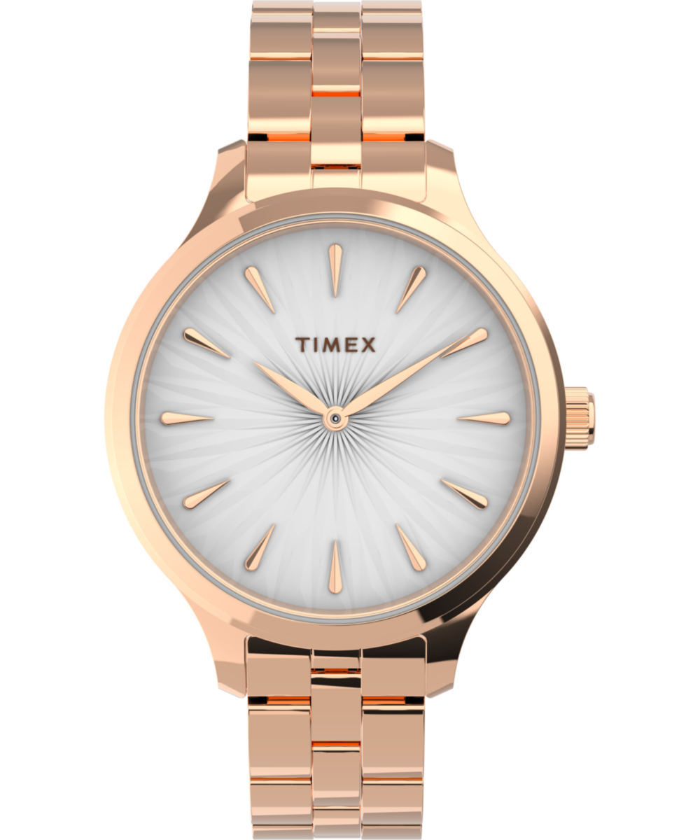 Timex Peyton Round 21mm White Dial Analog Women Watch - TW2V06300UJ
