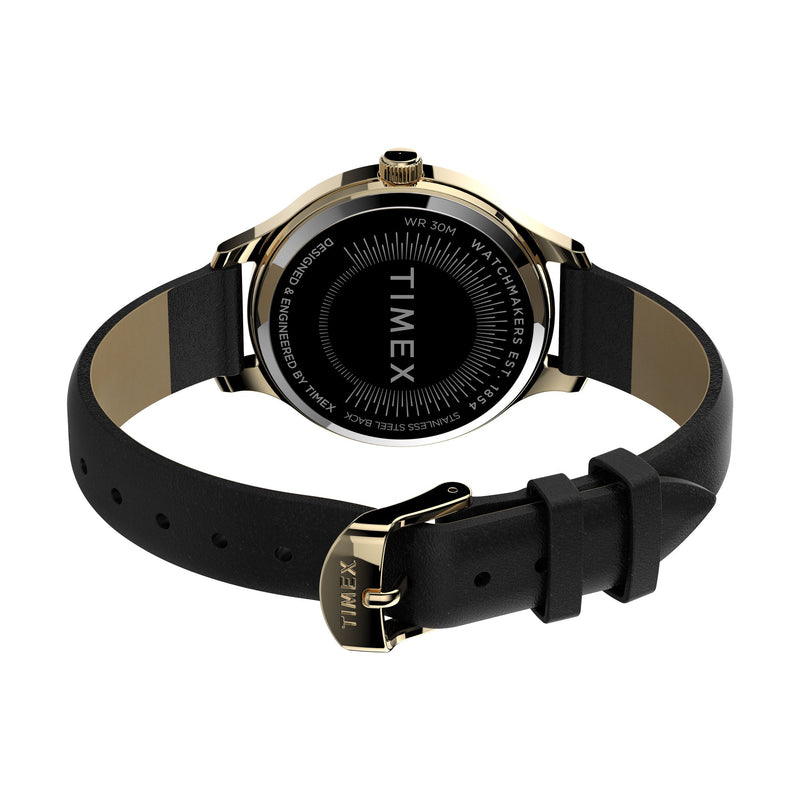 Timex Peyton Round 21mm Black Dial Analog Women Watch - TW2V06600UJ Watch Timex