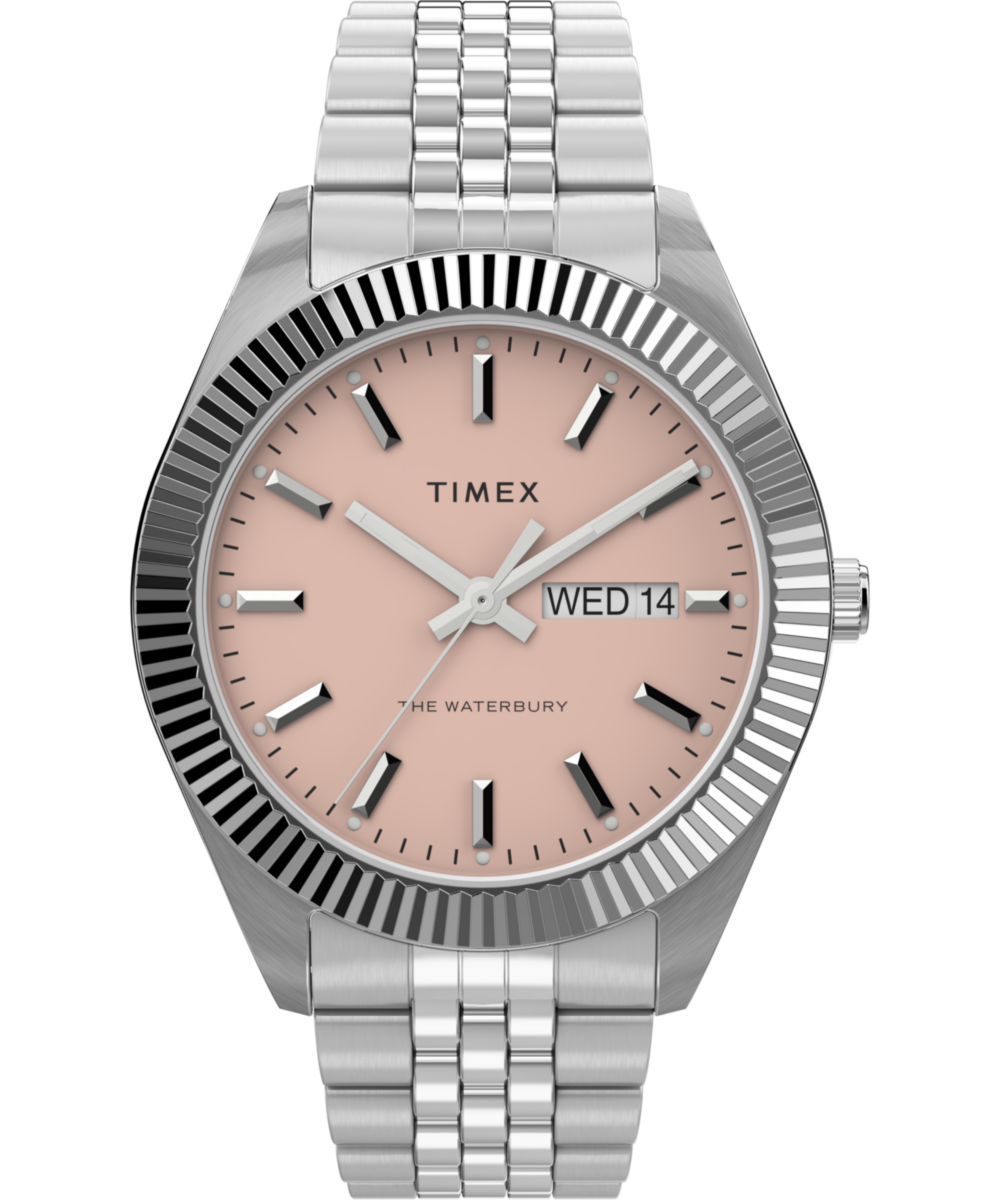 Timex Legacy Round 41mm Pink Dial Analog Men Watch - TW2V17800UJ