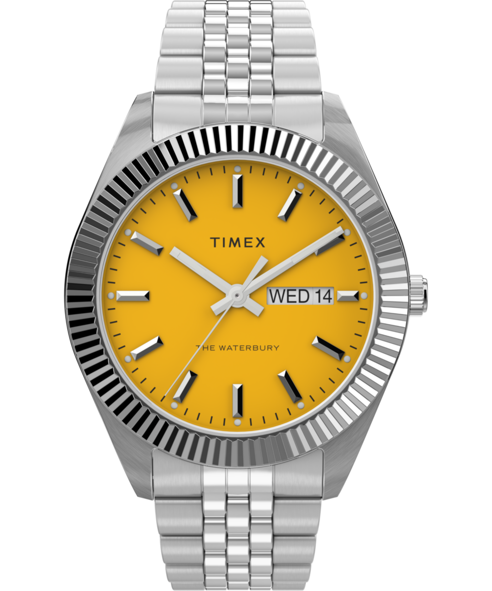 Timex Trend Round 21mm Yellow Dial Analog Men Watch - TW2V18000UJ