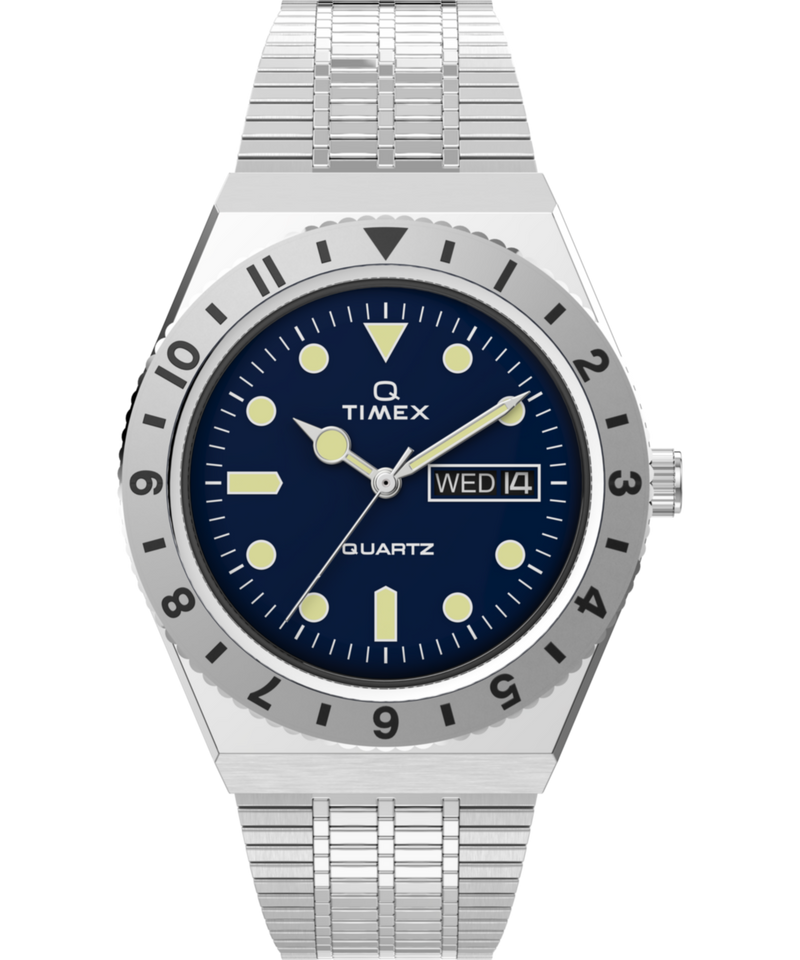 Timex Q Round 21mm Blue Dial Analog Men Watch - TW2V18300U9 Watch Timex