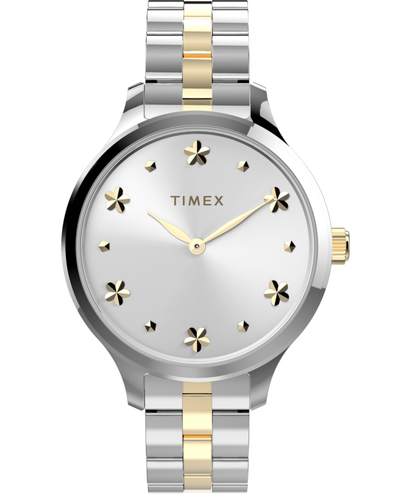 Timex Trend Silver Round Dial Quartz Analog Women Watch Watch Timex