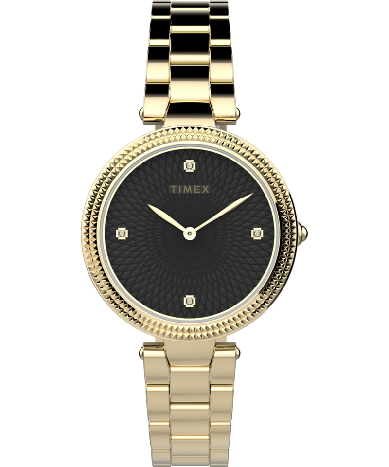 Timex Trend Black Round Dial Quartz Analog Women Watch Watch Timex