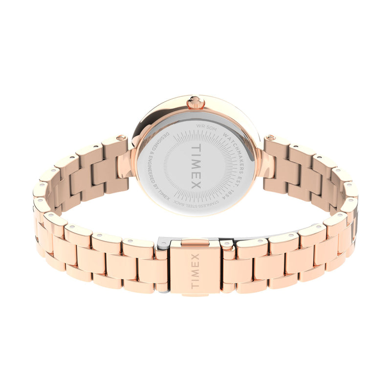 Timex Trend Round 21mm Pink Dial Analog Women Watch - TW2V24300UJ Watch Timex