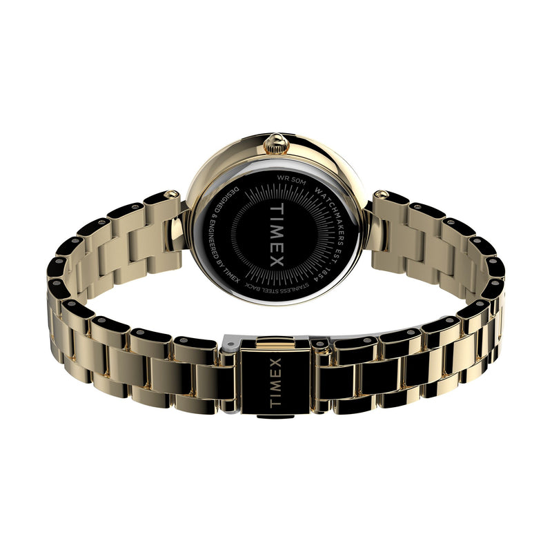 Timex Trend Gold Round Dial Quartz Analog Women Watch Watch Timex