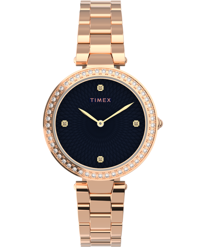 Timex Trend Round 32mm Blue Dial Analog Women Watch - TW2V24600UJ Watch Timex