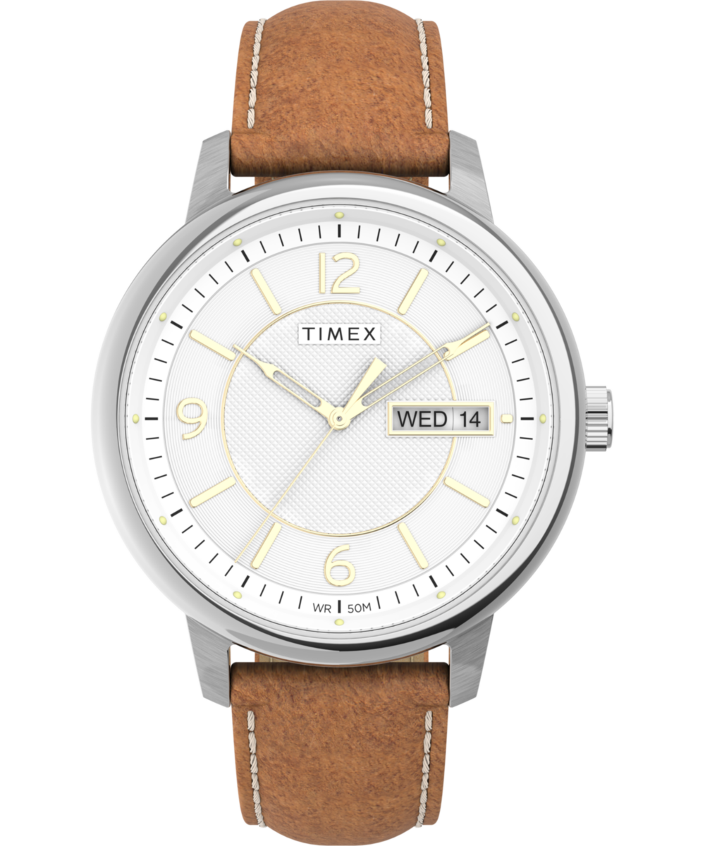 Timex Chicago Round 21mm White Dial Analog Men Watch - TW2V28900UJ