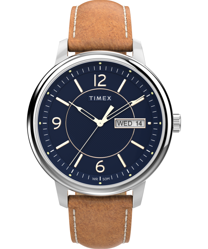 Timex Chicago Round 21mm Blue Dial Analog Men Watch - TW2V29000UJ Watch Timex