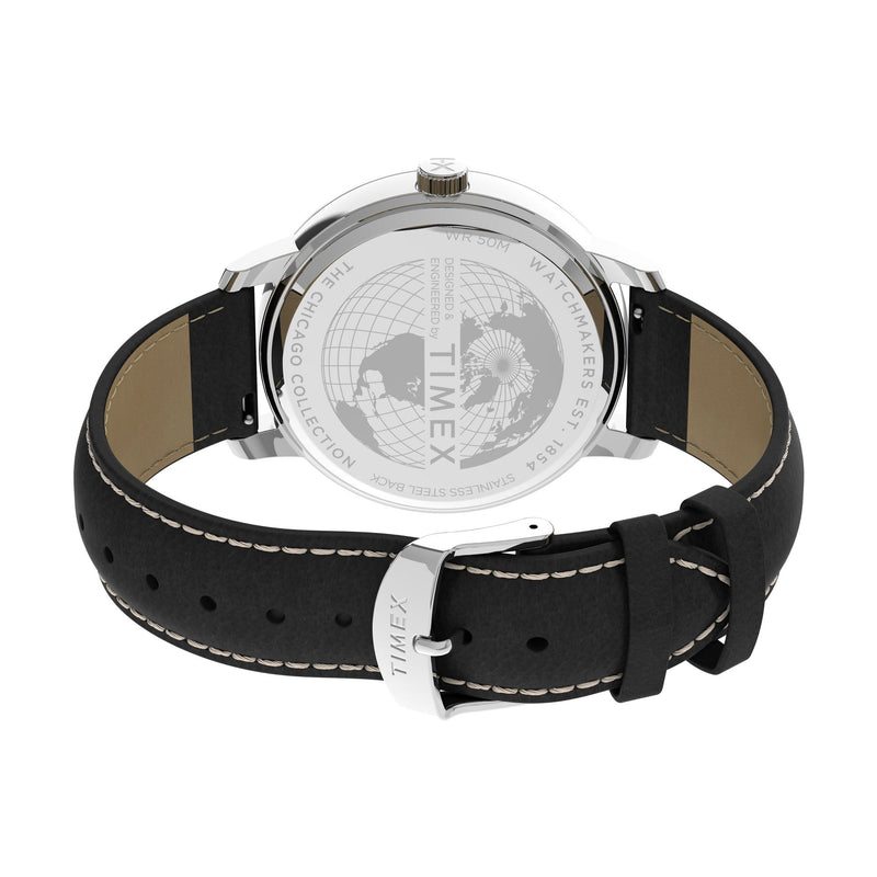 Timex Chicago Round 21mm Black Dial Analog Men Watch - TW2V29200UJ Watch Timex